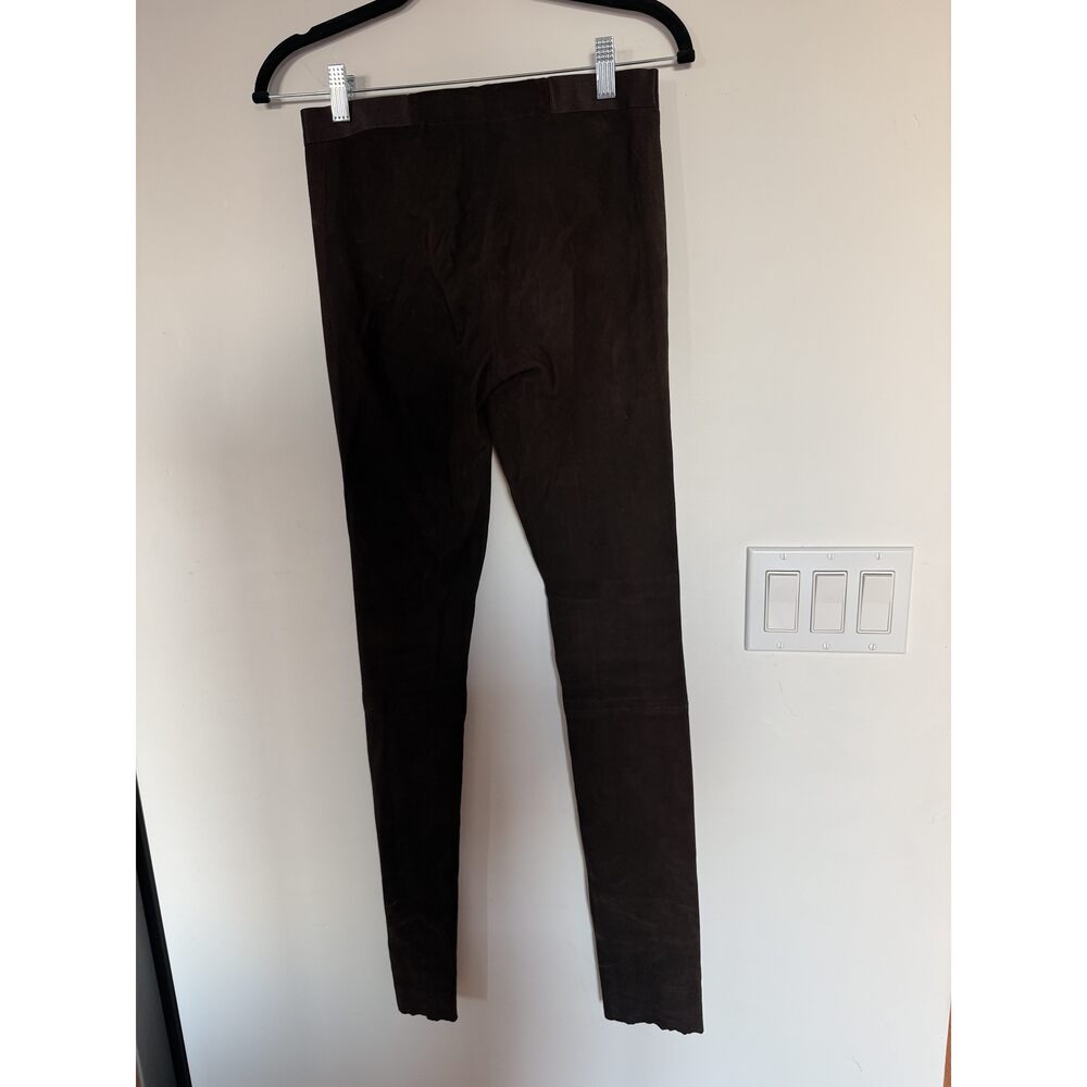 Alice + Olivia Dark Brown Suede Pants Size 4